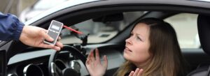 Driver refusing to take a breathalyzer test