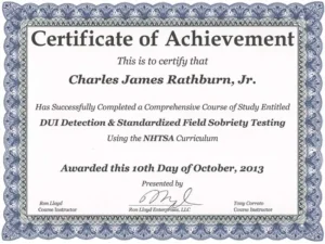 Corroto SFST certificate, October 2013