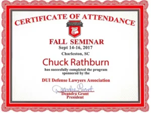 DUIDLA fall certificate